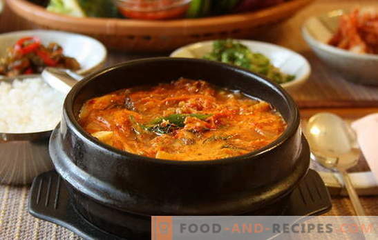 Supa picantă este un vas de încălzire cu piper. Rețete pentru supe picante cu pui, linte, roșii, chifteluțe, creveți