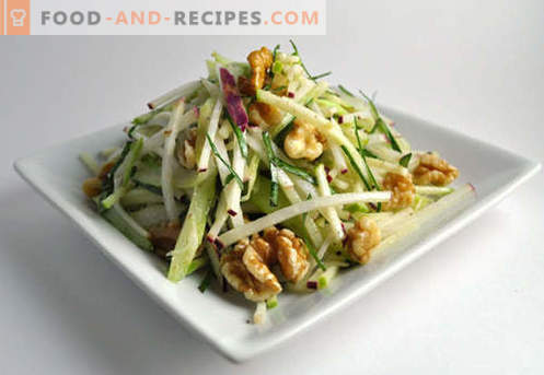 Salata de nuc - Retete dovedite. Cum să gustați în mod corespunzător și să pregătiți o salată cu nuci.