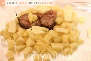 Merluciu coapte în cuptor cu cartofi