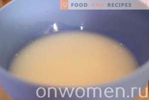 Chifle cu varză pe lapte în cuptor