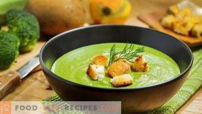 Supă de cremă de broccoli cu cremă