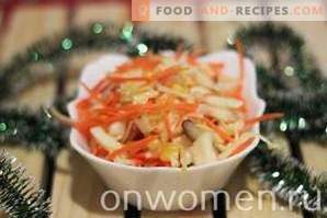 Salată de varză cu morcovi și porumb