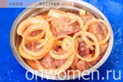 Shashlik de porc în cuptor