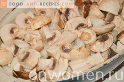 Varza tocată cu ciuperci în cuptor