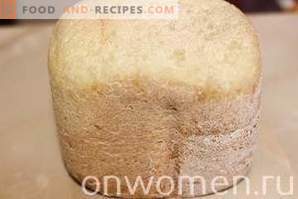 Pâine albă în filtrul de paine