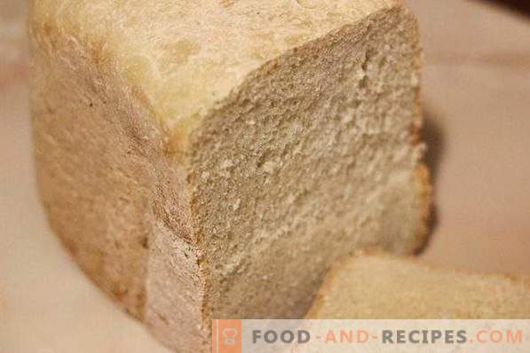 Pâine albă în filtrul de paine