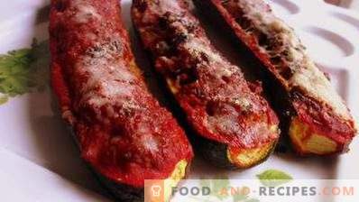 Zucchini umplute cu sos de roșii