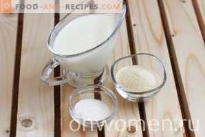Cereale de lapte pe lapte într-un aragaz lent