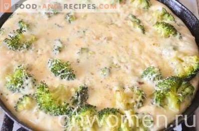 Omețel cu broccoli și brânză în cuptor