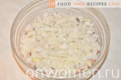 Salata stratificată cu sardine a la Mimosa