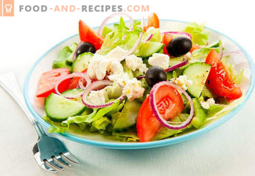 Salate cu calorii scăzute - cum să le gătești în mod corespunzător și gustoase