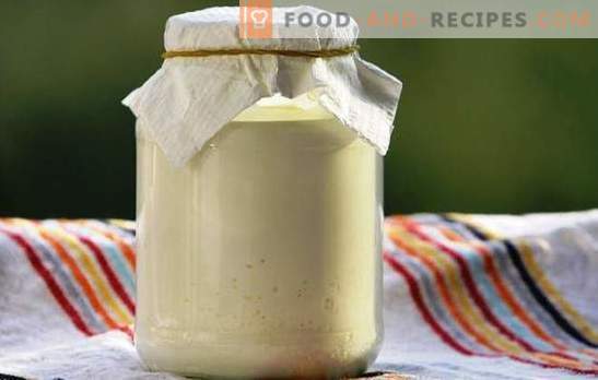 Sos Slavic: smântână din lapte - rețete la domiciliu. Fapte utile despre smântână din lapte, rețetă naturală