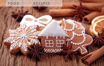 Gingerbread con glassa - un sapore festivo! Pan di zenzero dipinto con glassa: proteine, cioccolato, zucchero