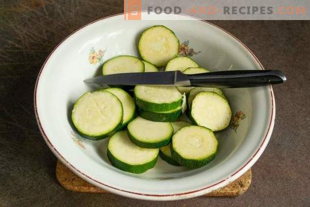 Squash la grătar cu sos de legume cremos