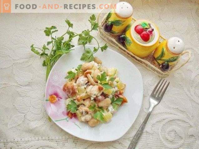 Salată rustică cu ciuperci murate